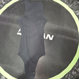 Hollister Black Ribbed Bodysuit